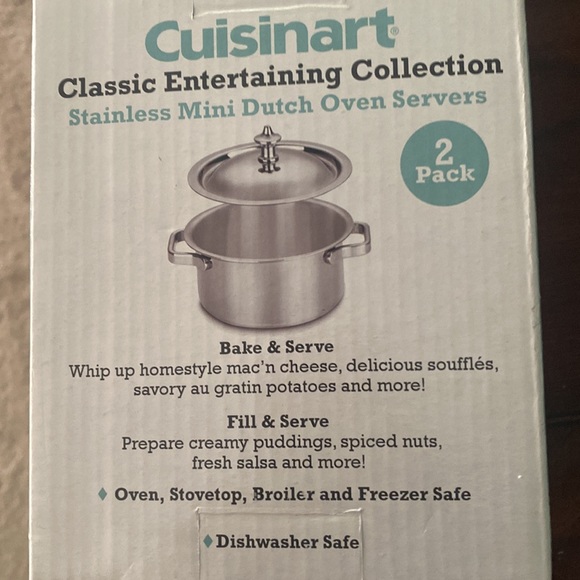 Two Cuisinart mini Dutch oven servers - Picture 3 of 4